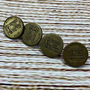 PGA Tour Partners Club Life Member Golf Ball Markers [Lot of 4] "Richard Walker"